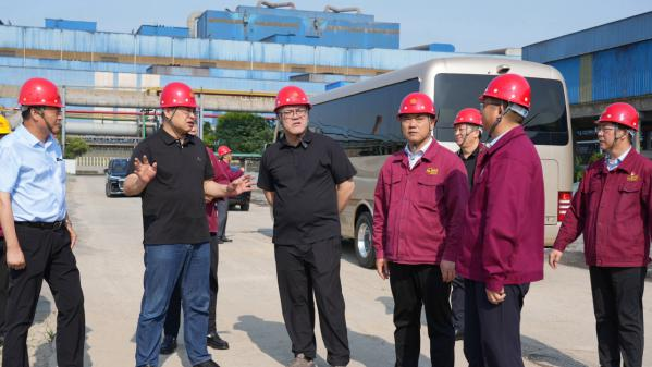 集团党委书记、董事长沈彬来淮钢调研指导